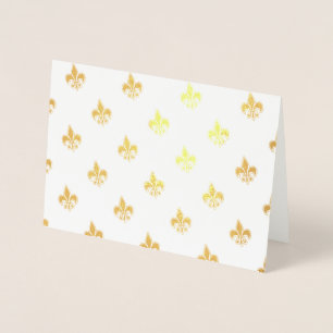 Fleur De Lis Foil Card