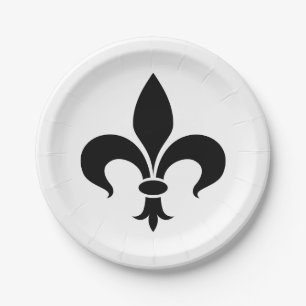 Fleur de Lis French Themed Party Paper Plates