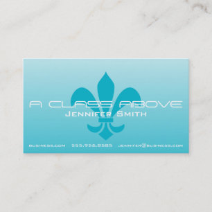 Fleur de Lis Gradient Faded Light Choose Any Business Card