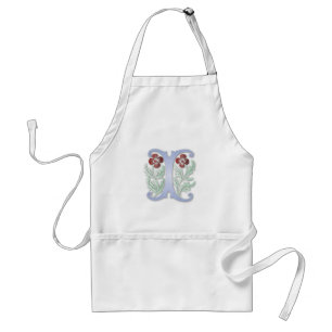 Fleur-de-lis I Monogram Standard Apron