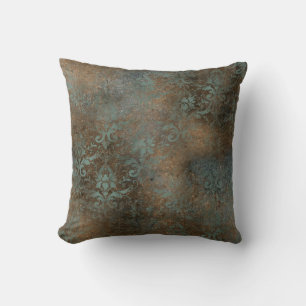 Fleur De Lis in a Rusty Background Cushion