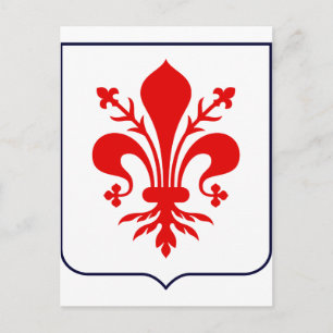 Fleur de lis, Italy Postcard