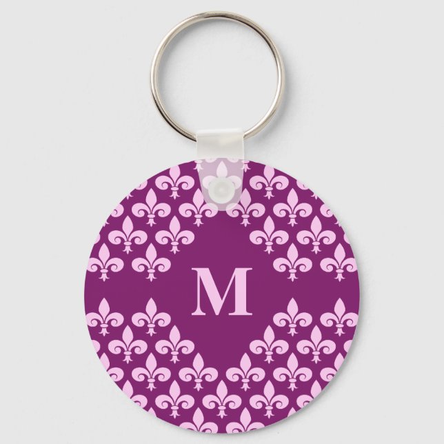 Fleur-De-Lis key chain, customise Ring (Front)
