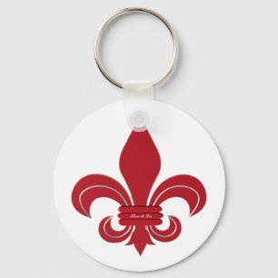 Fleur de Lis Key Ring