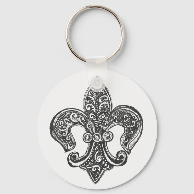 Fleur de Lis Key Ring (Front)