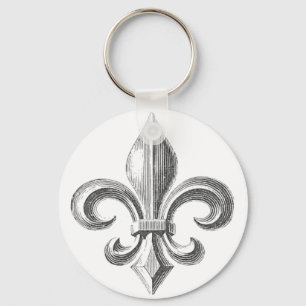Fleur de Lis Key Ring
