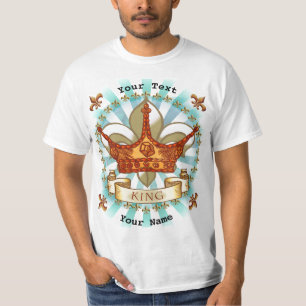Fleur De Lis  King Dad custom  t-shirt