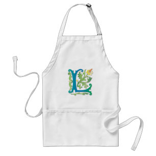 Fleur-de-lis L Monogram Standard Apron