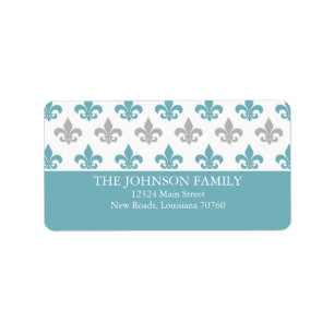 Fleur de Lis Label