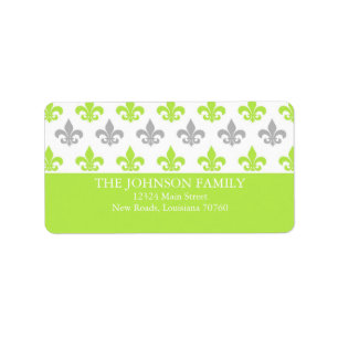 Fleur de Lis Label