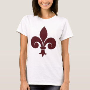 Fleur-De-Lis Ladies Baby Doll (Fitted) T-Shirt