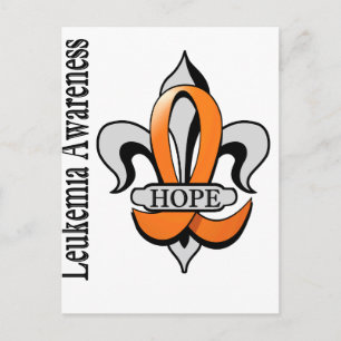 Fleur De Lis Leukaemia Hope Postcard