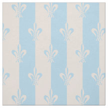 Fleur de Lis Light Blue & Pink Champagne