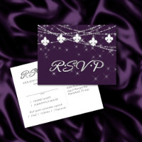 Fleur de Lis Lights | Deep Purple Entree Response