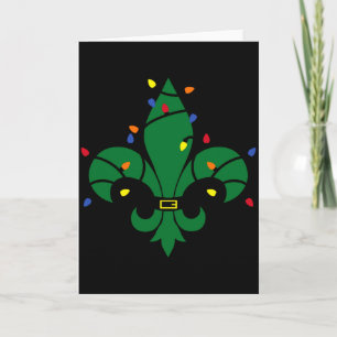 Fleur De Lis Louisiana New Orleans Lily Symbol Chr Card