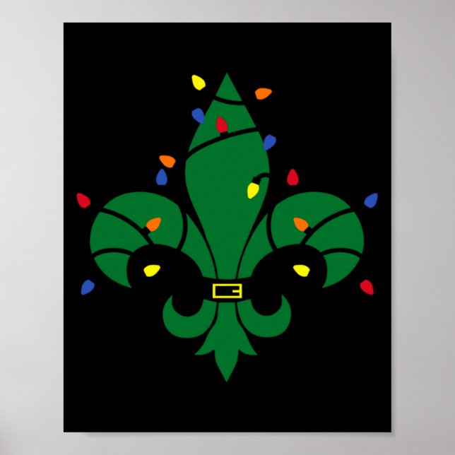 Fleur De Lis Louisiana New Orleans Lily Symbol Chr Poster (Front)