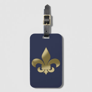 Fleur de Lis Luggage Tag