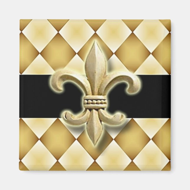 Fleur de Lis magnet (Front)