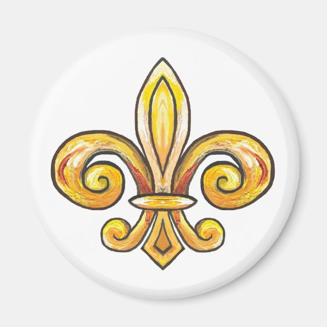 Fleur de Lis Magnet (Front)