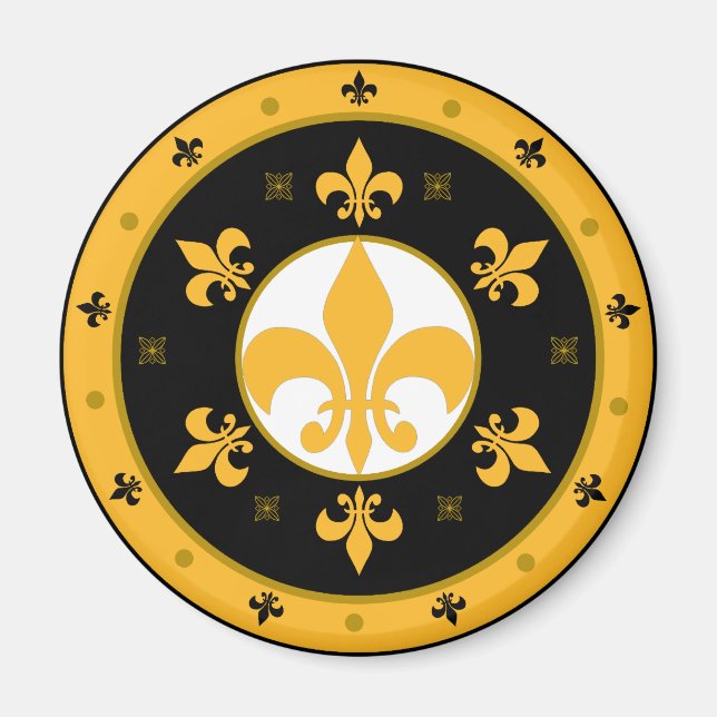 fleur de lis magnet (Front)