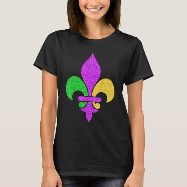 Fleur De Lis Mardi Gras 2023 Adult Men Women Boys  T-Shirt (Front)