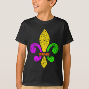 Fleur De Lis Mardi Gras Funny Top New Orleans Wome