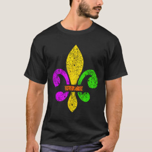 Fleur De Lis Mardi Gras Funny Top New Orleans Wome