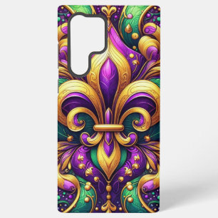 fleur de lis mardi gras samsung galaxy case