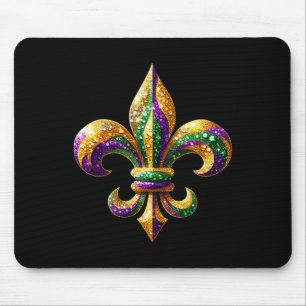 Fleur-de-lis Mardi Gras Symbol Carnival Parade Cos Mouse Mat