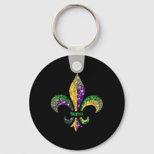 Fleur De Lis Mardi Gras Symbol Louisiana New Orlea Key Ring
