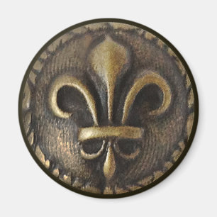 Fleur De Lis Medallion Magnet