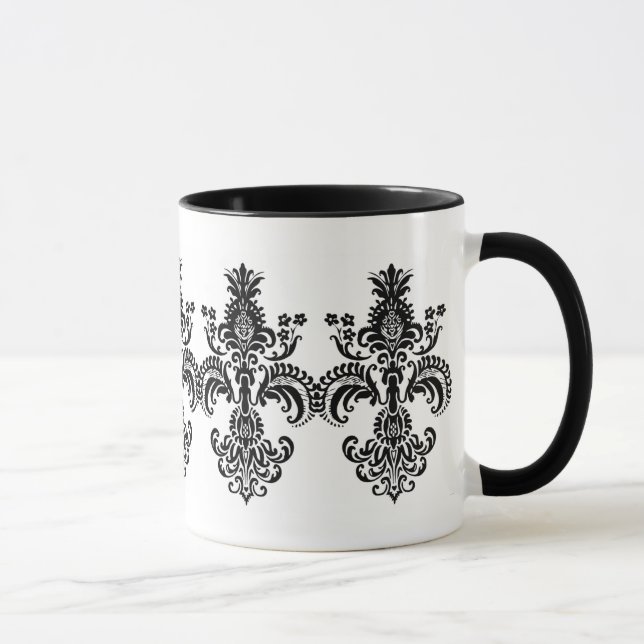Fleur de lis Meditation Mug (Right)