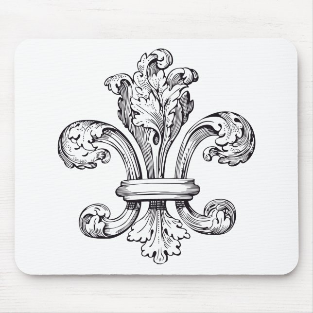 fleur de lis mouse mat (Front)