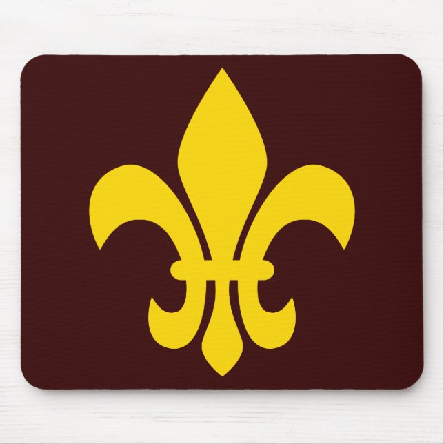 Fleur de Lis Mouse Mat (Front)
