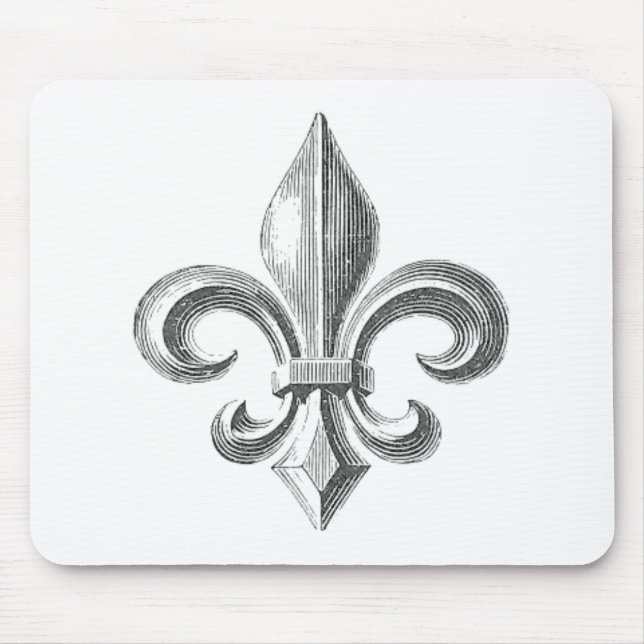 Fleur de Lis Mouse Mat (Front)
