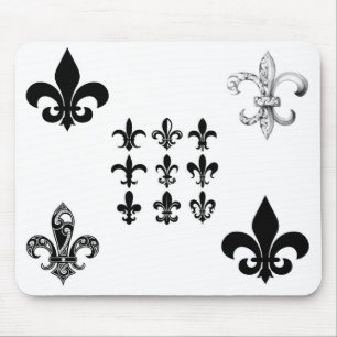 fleur-de-lis mouse mat