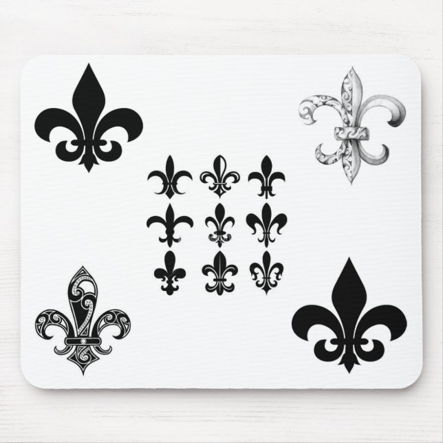 fleur-de-lis mouse mat (Front)