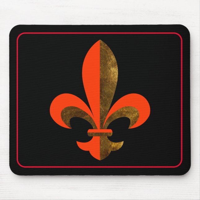 Fleur-de-lis Mouse Mat (Front)