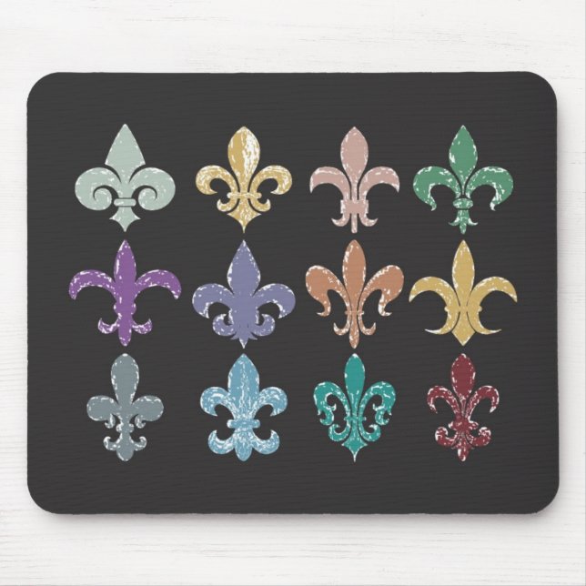 Fleur de Lis Mouse Pad (Front)