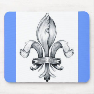 Fleur de Lis Mousepad - Customised