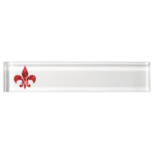 Fleur de Lis Nameplate