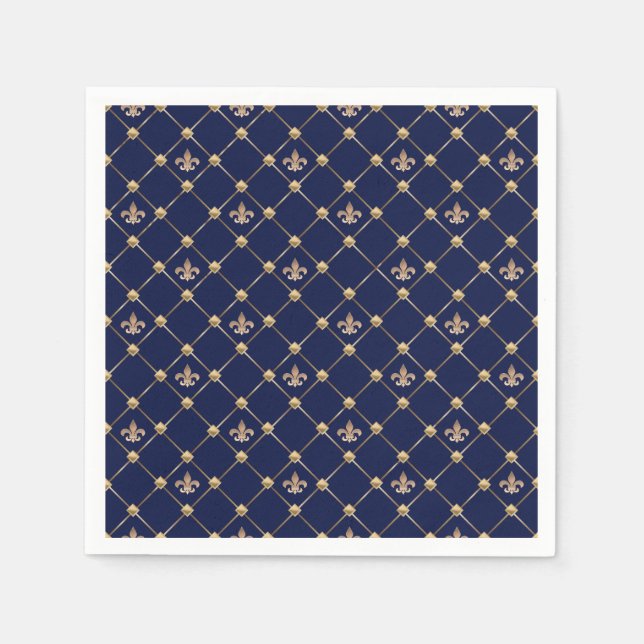 Fleur de Lis Napkin (Front)