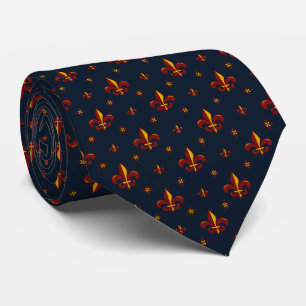 Fleur De Lis Neck Tie