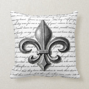 Fleur-de-Lis New Orleans Design Pillow