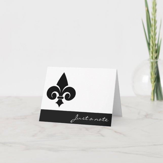 Fleur De Lis Note Card (Front)