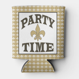 Fleur de Lis Party Time Can Cooler