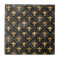 Fleur-de-lis pattern Black Marble and Gold