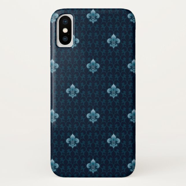 Fleur De Lis Pattern Case-Mate iPhone Case (Back)