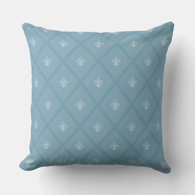 Fleur-de-lis pattern cushion (Front)