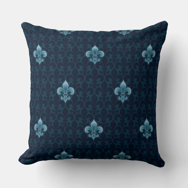 Fleur De Lis Pattern Cushion (Front)